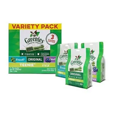 Greenies Dental Chews Flavors Variety Pack Teenie, oz