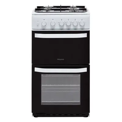 Hotpoint Cloe HD5G00KCW 50cm Gas Cooker with Full Width Gas Grill - White