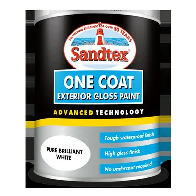 Sandtex 1Coat Exterior Gloss 2.5L - White