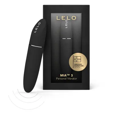 (Black) LELO MIA Female Personal Massager, Mini Vibrator Quiet With Pleasure Settings And an Upd