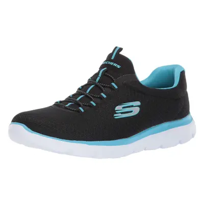 Skechers Sport Women's Summits Sneaker black/turquoise 6.5 W US