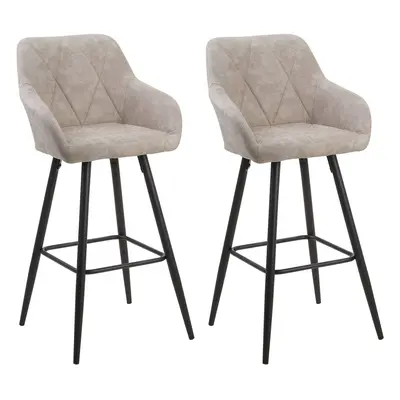 Set of Bar Chairs DARIEN Beige