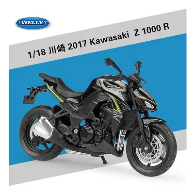 1:18 Kawasaki Z1000 R Edition Diecast Motorcycle Model Workable Shork-absorber Toy For Kids Gift