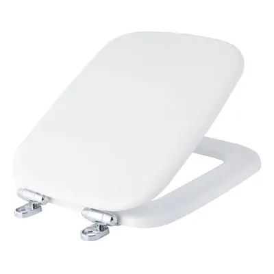 Bemis Oakland Toilet Seat 5501QCL000 Soft Close White Top Fix Square