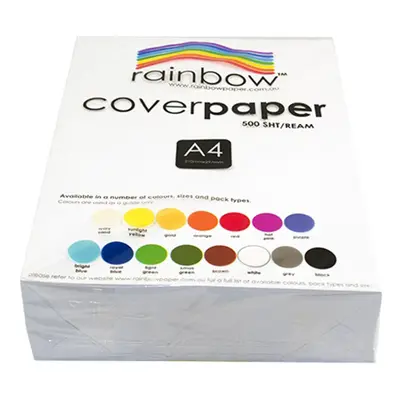 Rainbow A4 Cover Paper 125gsm (White)