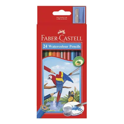 Faber-Castell Coloured Pencil Water Colors Red Range (24pk)