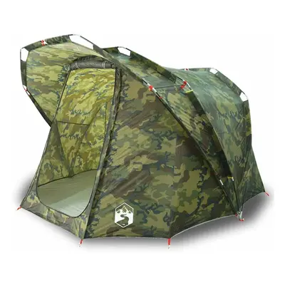 (camouflage) vidaXL Fishing Tent 4-Person Waterproof Lightweight Tent Camping Tent Shelter