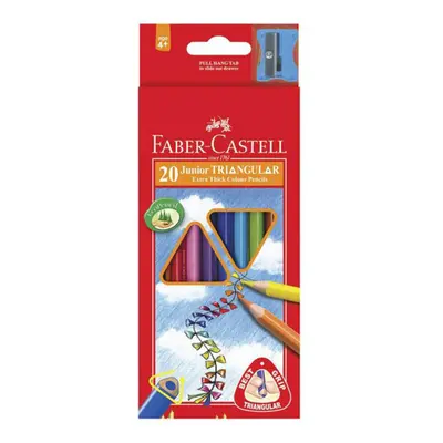 Faber-Castell Triangle Grip Coloured Pencil (20pk)