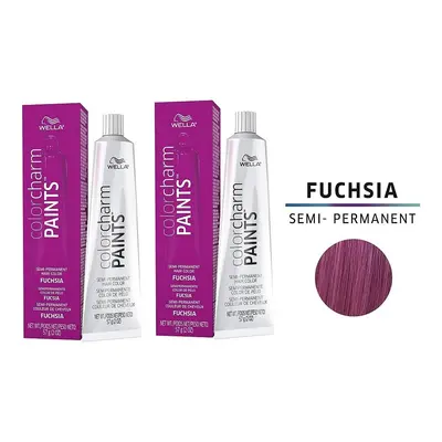 (Fuchsia - Pack of 2) Wella Color Charm Paints FUCHISA Semi-Permanent