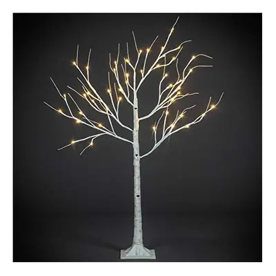 Dawsons Living Christmas Pre-Lit Twig Tree - White Birch Outdoor and Indoor Decorative Festive T