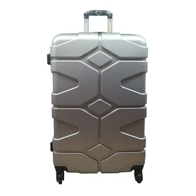 (Silver, Large) Hampton & Stewart Hard Shell Extra Large Suitcase