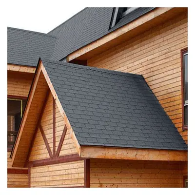 18Pcs Grey Rectangular Self Adhesive Asphalt Shingles Bitumen Roofing 1m x 333mm W x 2.7mm T