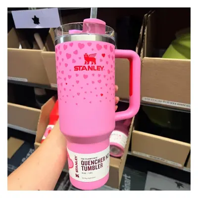 (Pink--Sweet Hearts) 40oz For Stanley Flowstate Quencher Tumbler