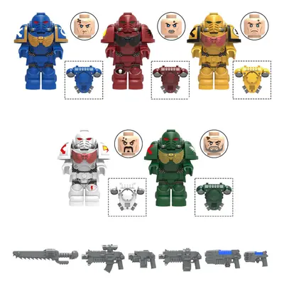 5pcs Star Warrior Extreme Warrior Empire Fist Children's Assembly Figure Building Block Toy