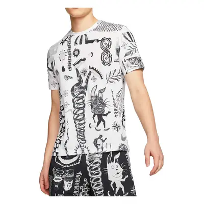 Nike Dry Tee Dri-FIT Cotton Wild All Over Print White