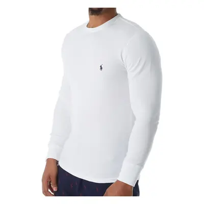 Polo Ralph Lauren Men's Long Sleeve Pony Logo T-Shirt - Medium - White