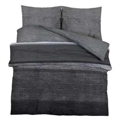 vidaXL Duvet Cover Set Duvet Bedding Set Slipcover Dark Grey 200x200 cm Cotton