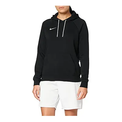 Women's Nk Flc Park20 Po Hoodie Sweatshirt, Black/White, UK