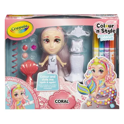 CRAYOLA Colour 'n' Style Mermaid Friends: Coral | Colour and Style Your Own Mermaid, Again and A