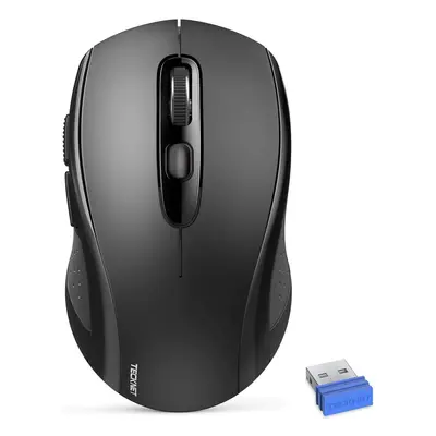 TeckNet Bluetooth Mouse, Three-mode Bluetooth Wireless Mouse (Bluetooth 5.0/3.0 and 2.4G Wireles