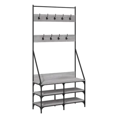 (grey sonoma, x x cm) vidaXL Clothes Rack with Shoe Storage Garment Rack Clothes Rail Coat Hange