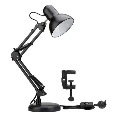 Lepro LED Desk Lamp, Clamp on Swing Arm Table Lamp, E27 Bulb Holder, Classical Swing Arm Archite