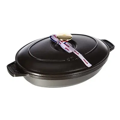 STAUB Oval Hot Plate, Black, cm