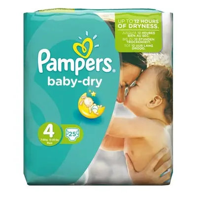 Pampers Baby-Dry Nappies/Diapers/NepkinsâSize 4â9-14kgs/20-31lbsâ25pcs