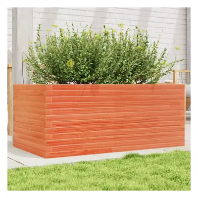 vidaXL Garden Planter Wax Brown 110x60x46 cm Solid Wood Pine