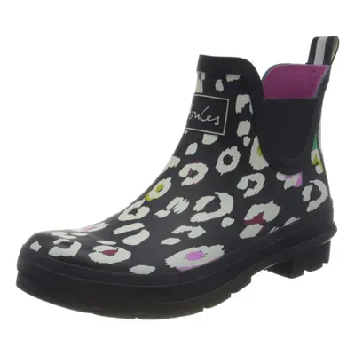 Joules Women 's Wellibob Rain Boot Navy Leopard