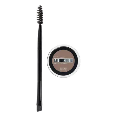 Maybelline TattooStudio Brow Pomade Long Lasting Buildable Eyebrow Makeup Soft Brown Count