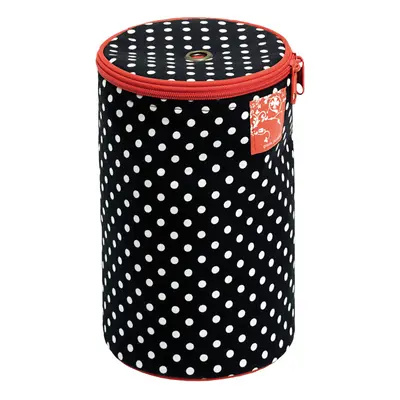 Prym Dispenser Polka Dots Wool Storage Black