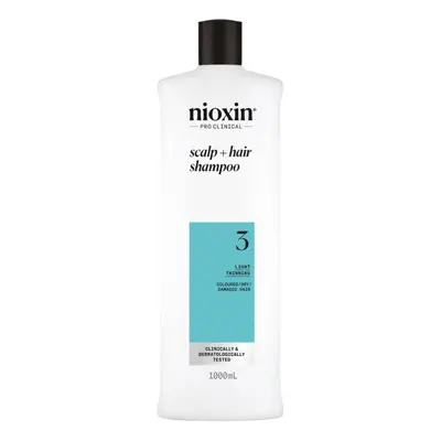 Nioxin System Scalp + Hair Shampoo for Light Thinning Coloured Hair 1000ml