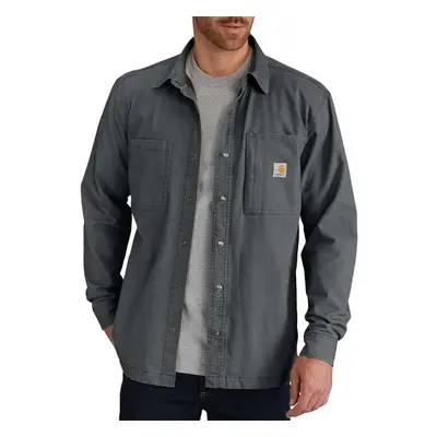 Carhartt Men's Size Big & Tall Rugged Flex Rigby Shirt Jacket Shadow