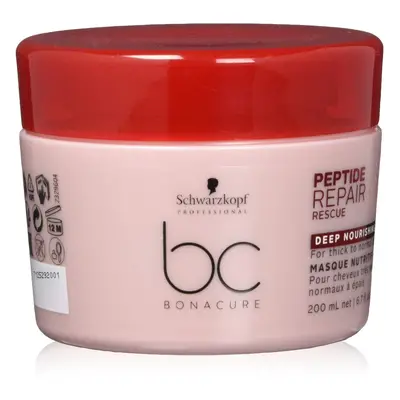 Schwarzkopf BC Bonacure Peptide Repair Rescue Treatment, Clear, 6.7 Fl Oz