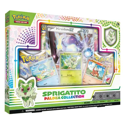 TCG: Paldea Collection â Sprigatito (3 Foil Promo Cards, Foil Oversize Card & Booster Packs)