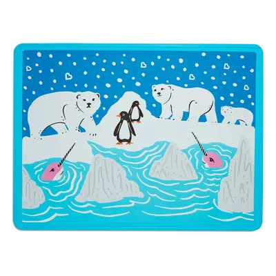 MunchkinA WildLove Reversible Silicone Placemat for Kids 1pk Polar B