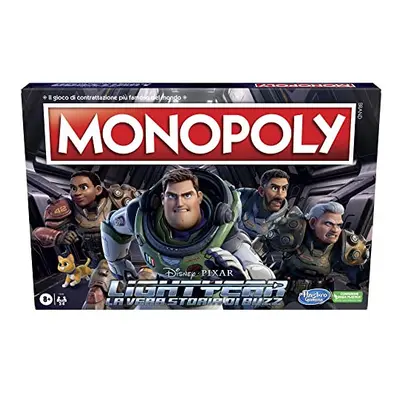 Hasbro Gaming, Monopoly: Lightyear Edition by Disney Pixar, Board Game for Families and Children