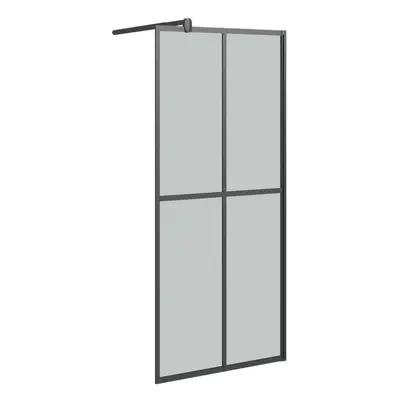 vidaXL Walk-in Shower Screen 90x195cm Dark Tempered Glass Shower Enclosure