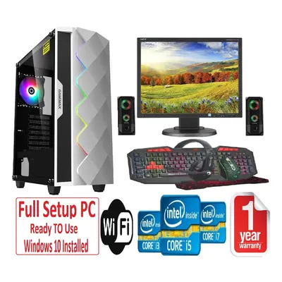 Fast Gaming PC Bundle Core i3 8GB RAM 1TB GT730 2GB WHITE DIAMOND