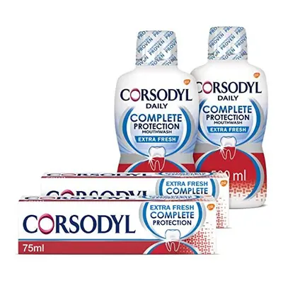 Corsodyl Gum Care Toothpaste And Toothbrush Multipack, Regime Kit (2 x Corsodyl Complete Protect