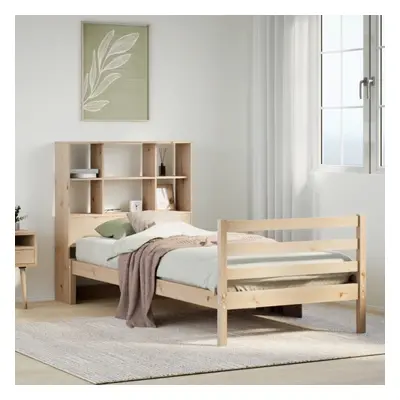 vidaXL Bookcase Bed without Mattress 75x190 cm Small Single Solid Wood Pine