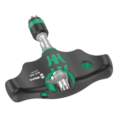 Wera 416 RA T-Handle bitholding Screwdriver with Ratchet Function and Rapidaptor Quick-Release C