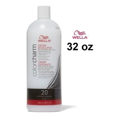 (Developer (Vol.20) 32oz) Wella Color Charm Haircolor 4G Dark Golden Brown