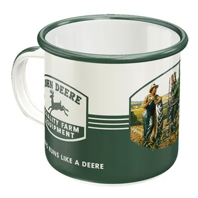 (Quality Farm Equipment) John Deere Enamel Mugs 360ml