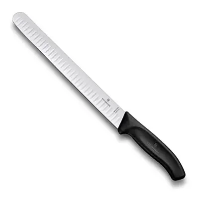 Slicing Knife Swiss Classic with Fluted Edge, Stainless Steel, Black, x x cm, 6.8223.25B