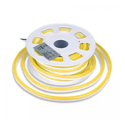 V-TAC NEONY10 LED Neon Rope Light Strip Flexible Yellow 24V (10M/ROLL) 8W/M