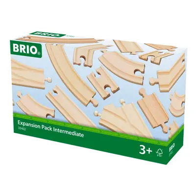 BRIO World Expansion Pack Intermediate Wooden Train Tracks for Kids Age and Up