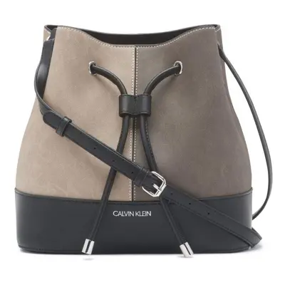 Calvin Klein womens Gabrianna Novelty Bucket Shoulder Bag Grey Combo