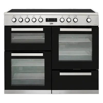 Beko KDVC100X 100cm Electric Range Cooker with Ceramic Hob - Stainless Steel